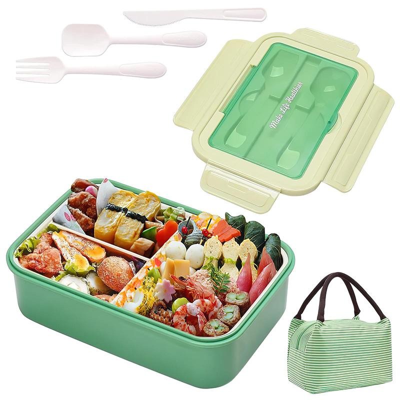 Bento Boxes, 1100 ML Bento Lunch Box With Utensils, Insulated