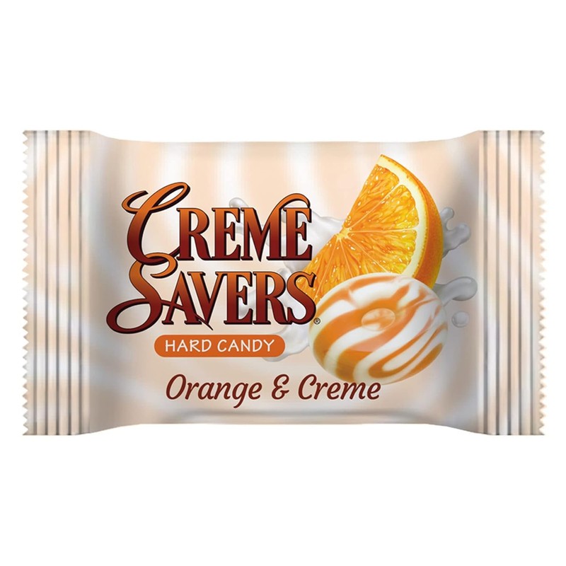 Creme Savers Hard Candy, Orange & Creme, 3 oz Bag