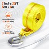 CarBole Trailer Winch Strap, Winch Strap with Heavy Hook Winch