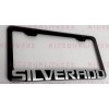 BLVD 3D Silverado Stainless Steel Chrome Finished License Plate Frame