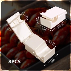 8 Pcs Crawfish Peeler Portable General Purpose Crawfish Peeler Tool,Crayfish Quick Shelling Device Convenient and Easy to Clean,Suitable for Family Restaurants (White)