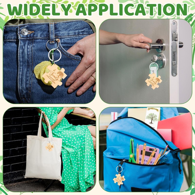 JiaUfmi 36 Pcs Family Reunion Party Favors Bulk 12 Wood