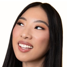 Natural False Lashes for Monolids - Medium Style - Real Hair, Handcrafted, Non-Synthetic - Lifts Heavy Lids - Easy Application - Hannah Cho Beauty