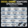 Kuntech 46PCS Compression & Leak Down Tester Kit Dual-Gauge for