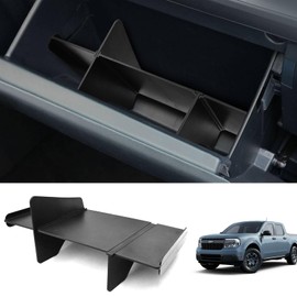 JLQP Upgrade Glove Box Dividers Organizer for Ford Bronco Sport 2025 2022-2024 Accessories,Car Glove Box Organizer Divide Space ABS Storage Classification Accessories
