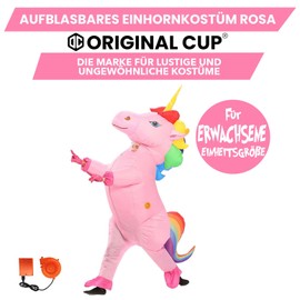 AirSuit® Inflatable Fancy Dress Unicorn XXL | Humorous Inflatable Costume | Adult Size | Polyester | Comfortable to Wear | Durable | Includes Inflation System | OriginalCup®