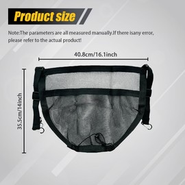 Lyxheth Car Mesh Organizer, Between Seat Car Organizer, Barrier of Backseat Pet Kids, Universal Car Interior Accessories Net Pocket Vehicle Mesh Organizer Suitable for Most Cars, SUVs (Black)