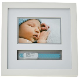 Pearhead Baby Hospital ID Bracelet and Photo Keepsake Frame, Newborn Baby Gifts, New Baby Gift for Expecting Parents