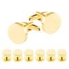 Dannyshi Cufflinks for Men and Tuxedo Shirt Studs Set with