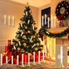 HINZER 8PCS Christmas Window Candles with Timer Remote Battery Operated