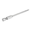 sourcing map T10 Security Torx Bit 1/4" Hex Shank 3"