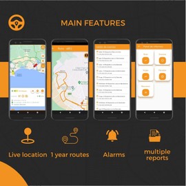 findCar GPS Tracker 4G - GPS Tracker for Car or Motorcycle [GPS Tracker 4G] Real-time Tracking | Speed Warnings | Anti-Theft Device | Easy Installation