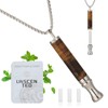 Breathing Necklace with Resistance, Flavoured Air Breathe Necklace Wooden Breathlace
