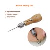 Becho Professional Stitcher Sewing Awl Leather Craft Making,Stitcher Repair Accessory