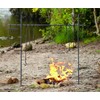 Guide Gear Campfire Cooking Equipment Set; Heavy-Duty Iron Side Posts,