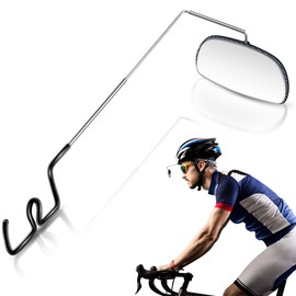 Saillong Bike Eyeglass Mirror 360 Degree Adjustable Lightweight Bicycle Cycling Rear View Helmet Mirror for Cycling(1 Piece)
