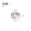 METALLIXITY Hex Nuts (#8-32) 50Pcs, 304 Stainless Steel Coarse Thread