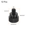 sourcing map 12pcs M5x6mm Knurled Thumb Screw Computer Case Threaded