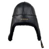 MGGMOKAY Aviator Hat Genuine Shearling Leather Aviator Cap Warm Russian