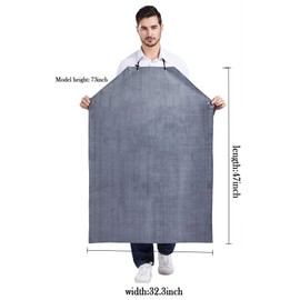 Nanxson Mens Thick Rubber Waterproof Oil Resistance Industrial Workshop Protective Working Apron CF3024