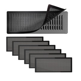 6 PCS Magnetic Vent Covers - 5.5"x12" Magnetic Air Vent Screen - for Floor/Wall/Ceiling Registers - Easy Install, Secure Fit - Durable(Fits Registers 5.5" to 6.5" Wx 12" to13" L)