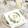Pack of 32 Eucalyptus Napkins Wedding + 8 Tea Light