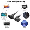 JSADZKJ 90 Degree C13 to C14 Panel Mount Power Cable