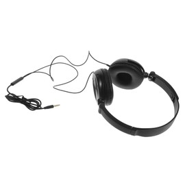 Gatuida Headphones with Microphone Lightweight Foldable Over-Ear Headsets with Volume Control Compatible with Smartphones and Laptops Black