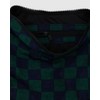 BAGGU Medium Nylon Crescent Bag - Navy Green Check