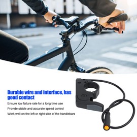 Socobeta Electric Bike Thumb Throttle Quick Release Bicycle Thumb Accelerator for Bafang BBS01 02 BBSHD Left Right Handlebar