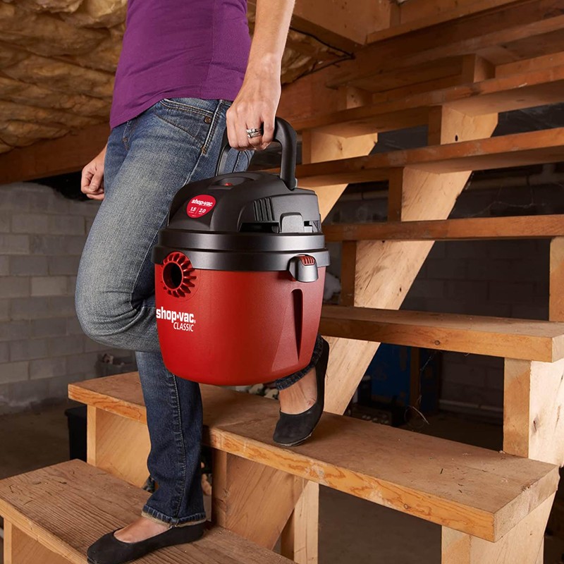 Shop-Vac 1.5 Gallon 2.0 Peak Wet Dry Vacuum, Portable Compact