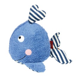 SIGIKID 39661 Bath Toy Whale Stuffed Toy for the Bathtub Play and Fun in the Water Bathing for Children from 12 Months Blue / Whale 17 x 18 cm