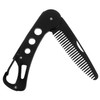 Healeved Men's Portable Folding Hair Comb Metal Beard Guide Shaping