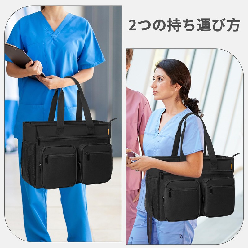 AKOZLIN Visiting Nursing Bag Nurse Visit Medical Bag Large Capacity