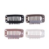 Wig Clips with Rubber Snap Clips Hairpieces 9-Tooth Wig Combs