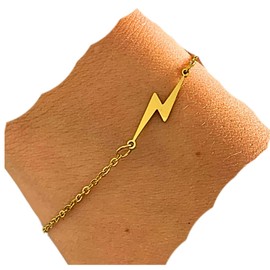 NataschaWoge® Minimalist Flash Bracelet Dainty Summer Gold Silver Small Sun Hollow Boho Gift for Her Spiritual Jewelry, Stainless Steel, No