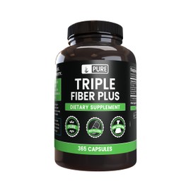 Pure Original Ingredients Triple Fiber (365 Capsules) No Magnesium Or Rice Fillers, Always Pure, Lab Verified