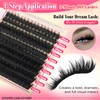 Volume Lash Clusters with Spiky Short Lash Clusters 300D Eyelash