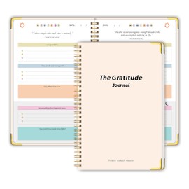 The Gratitude Journal for Women＆Men - 5 Minute Daily Gratitude Practice with Inspiring Prompts & Quotes for More Happiness, Affirmation, Mindfulness＆Reflection, Personalized Gifts for Women Mom Girls Sister - Beige