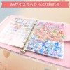 Sticker Notebook A5 Sticker Book Binder Frill [Includes 10 Refills]