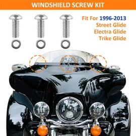 IVWFU 42PCS Windshield Bolts Kit Inner Batwing Fairing Bolts Screws Stainless Steel Fit for 1996-2025 Harley Touring Road Glide Electra Street Glide Trike Ultra Limited Glide
