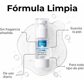 ROGMA Biotechnologies Niacinamida 10% Suero Facial 30 ml Con Ácido Hialurónico, Glicerina, PCA 50, Pantenol y Centella Asiática Hidratación, Apariencia Uniforme y Cuidado de la Barrera Cutánea