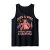 Tent Camping Girl Just A Girl Who Loves Camping Tank