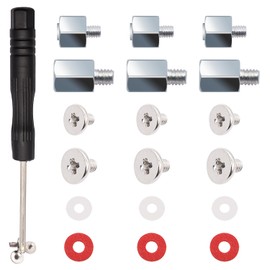 Bemaka M.2 SSD Mounting Screws Kit, M.2 Motherboard Standoffs and Screws, Motherboard Screws M.2 NVMe Screw with Magnetic Screwdriver, Used for Mainboard Repair of Laptop & Computers