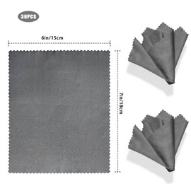 (30 Pack) Microfiber Cleaning Cloths, Glasses Cloth, Lens Cleaning Cloth, Glasses Wipes,Eyeglass Wipes,Lens Wipes,Jewelry Cleaning Cloth