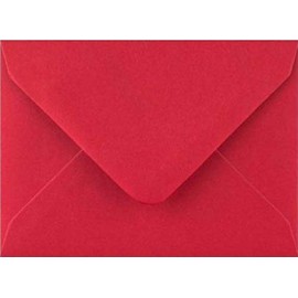 Scarlet Red Greeting Card Envelopes to Fit A5 Greetings Card or A4 Card Fold in Half for Invitation Wedding Birthday Party Crafts 152x216mm - 50 Envelopes (Scarlet Red)
