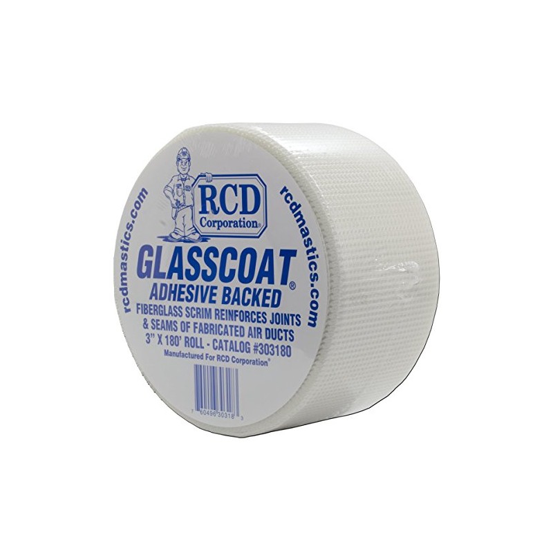 RCD Corporation Glasscoat® Adhesive-Backed Fiberglass Mesh 3" X 180'