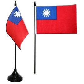 Taiwan Table Flag 4 x 6 inch