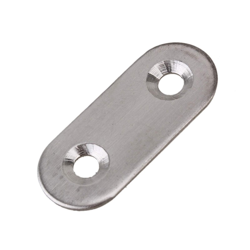 RDEXP 10pcs Stainless Steel Flat Corner Brace Brackets Mending Plates