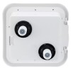 RecPro RV White Exterior Shower Box with Hot & Cold